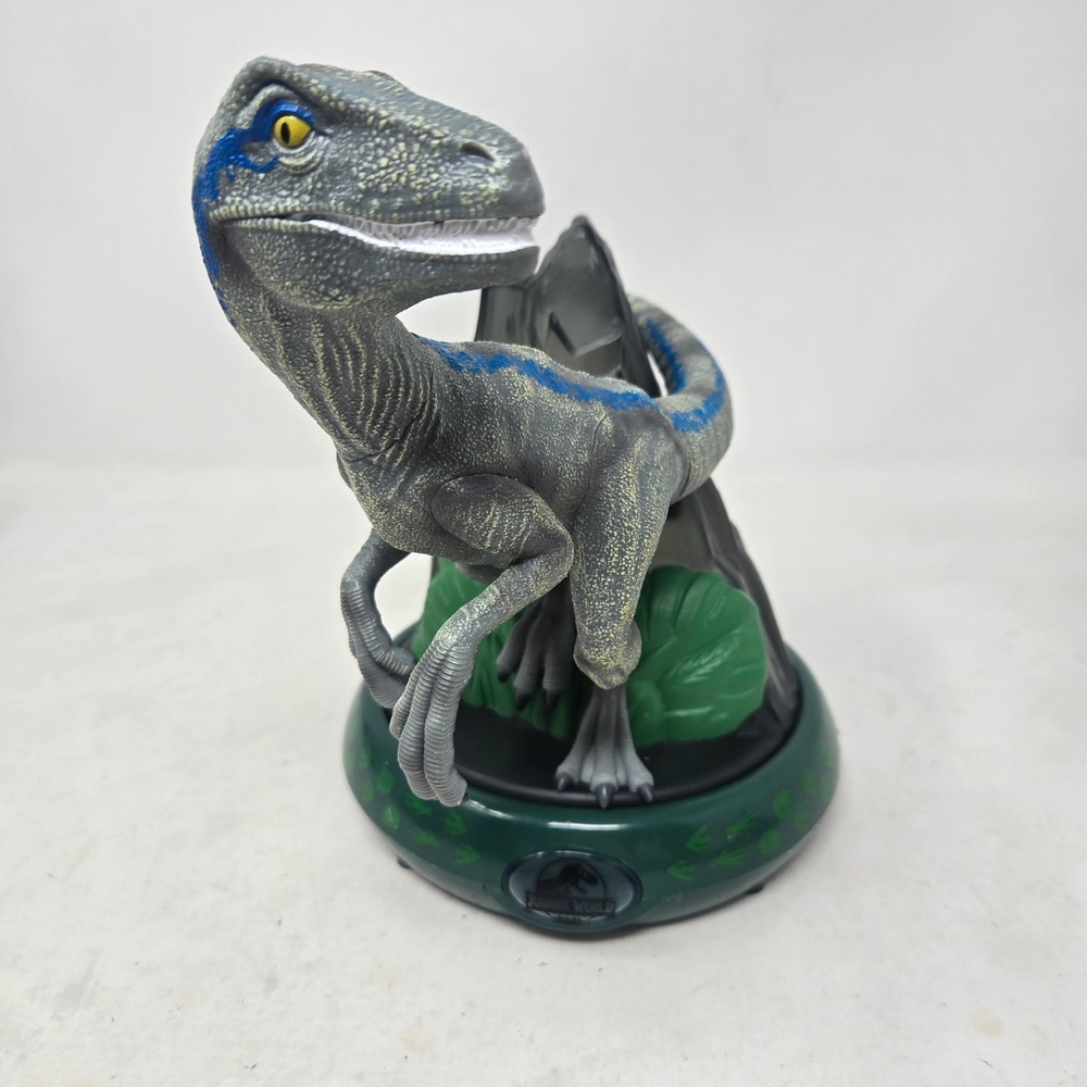 Jurassic World Blue Velociraptor Dinosaur Electronic Night Light Figure